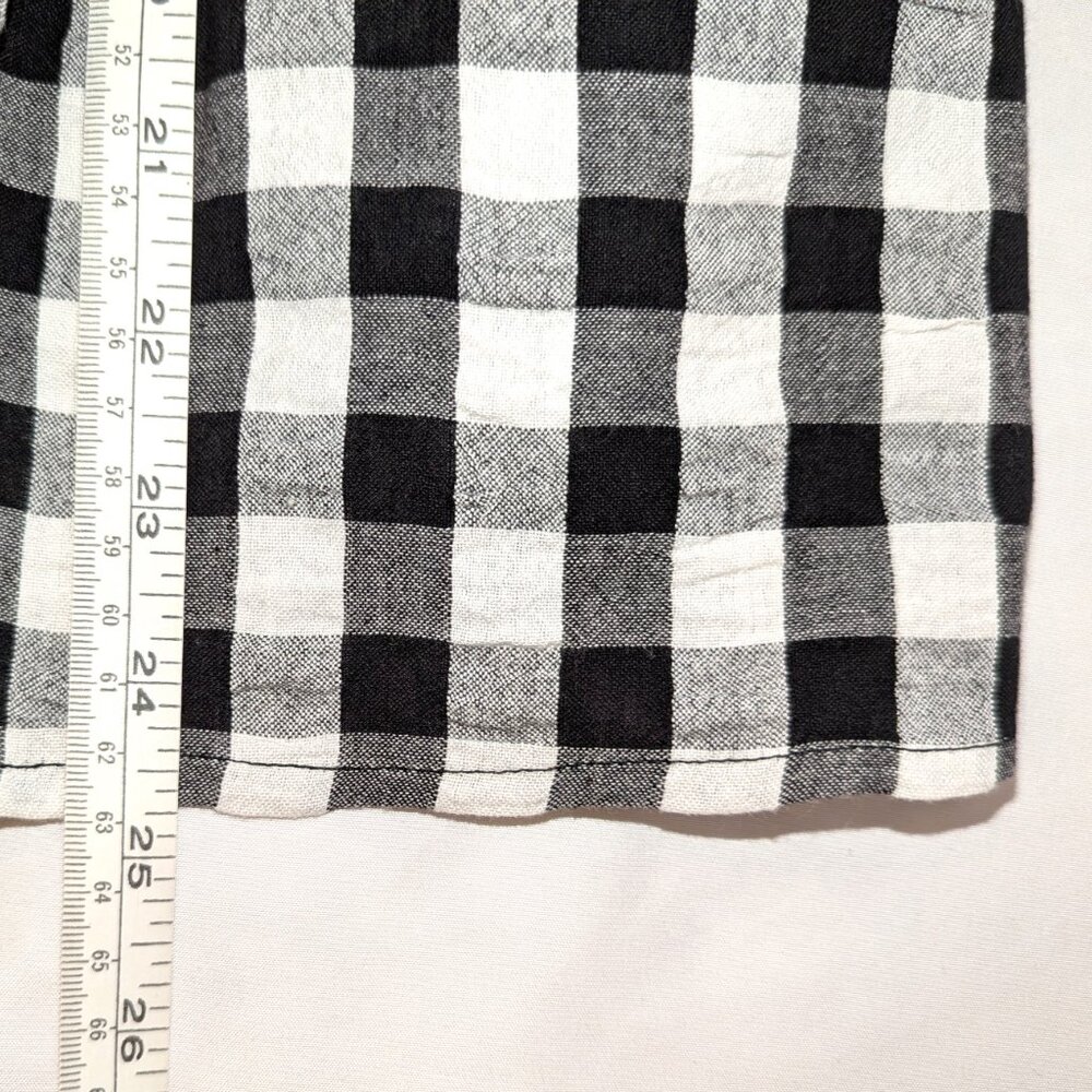 NWT Boohoo Maternity | Gingham Short Frill Sleeve Smocked Maternity Top | Size 4 - Picture 11 of 12